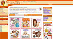Desktop Screenshot of geburtstag-abc.de